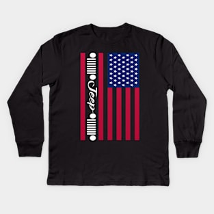 American Jeep Kids Long Sleeve T-Shirt